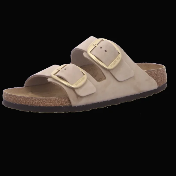 Best Sale Birkenstock Arizona Big Buckle LENB Sandca beige
