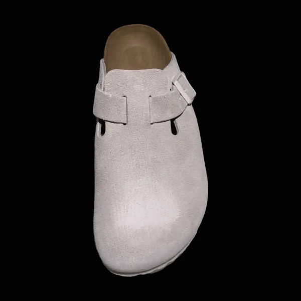 Best Sale Birkenstock Boston LEVE Antique White