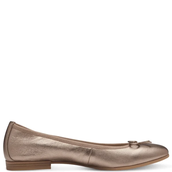 Shop Tamaris Damenballerina metallic COPPER