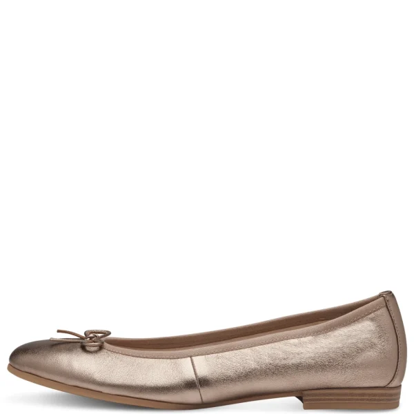 Shop Tamaris Damenballerina metallic COPPER