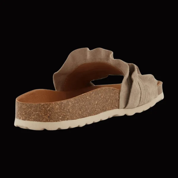 Cheap Verbenas Damenpantolette Wellness beige