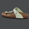 Cheap Birkenstock Damenpantolette Wellness Faded Lime