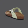 Cheap Birkenstock Damenpantolette Wellness Faded Lime