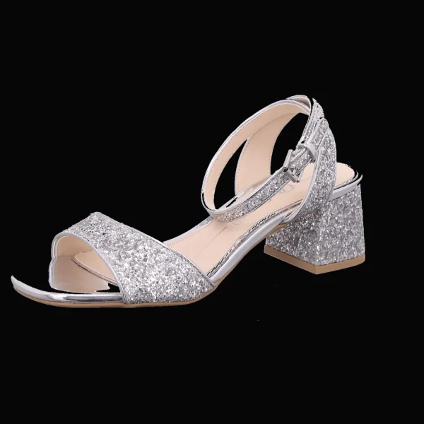 Fashion Buffalo Damensandalette silber