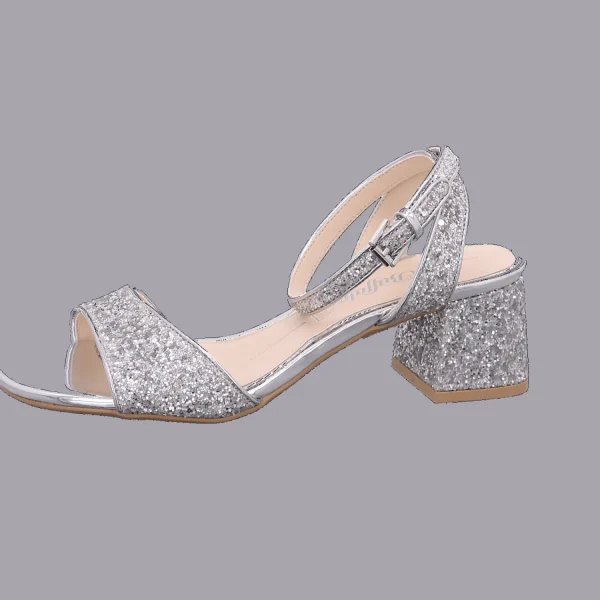 Fashion Buffalo Damensandalette silber