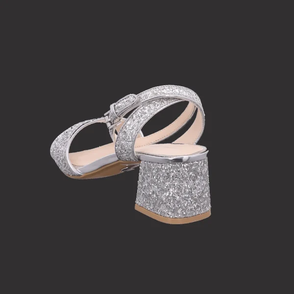 Fashion Buffalo Damensandalette silber