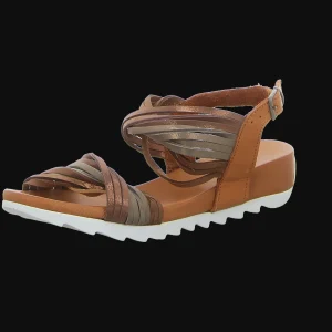 New MACA Kitzbühel Damensandalette sportiv brown kombi