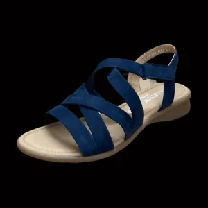 New Gabor Damensandalette Wellness blau