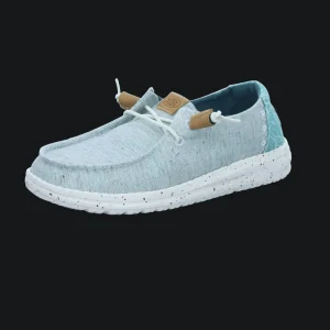Discount Hey Dude Shoes Damenslipper Canvas blau