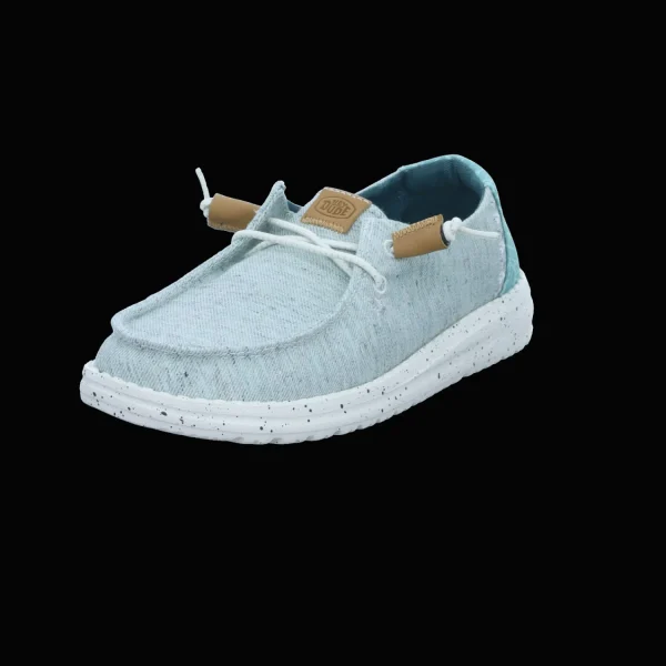 Discount Hey Dude Shoes Damenslipper Canvas blau