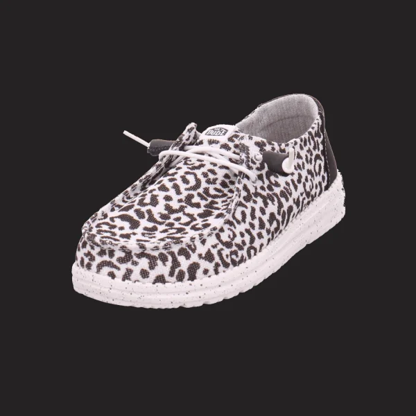 Fashion Schuh Heinrich Damenslipper Canvas schwarz-kombiniert