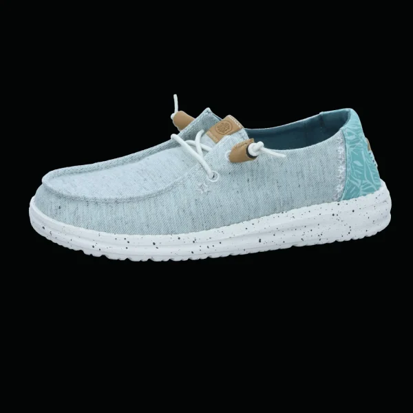 Discount Hey Dude Shoes Damenslipper Canvas blau