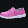 New Hey Dude Shoes Damenslipper Canvas pink