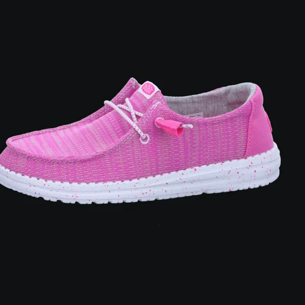 New Hey Dude Shoes Damenslipper Canvas pink