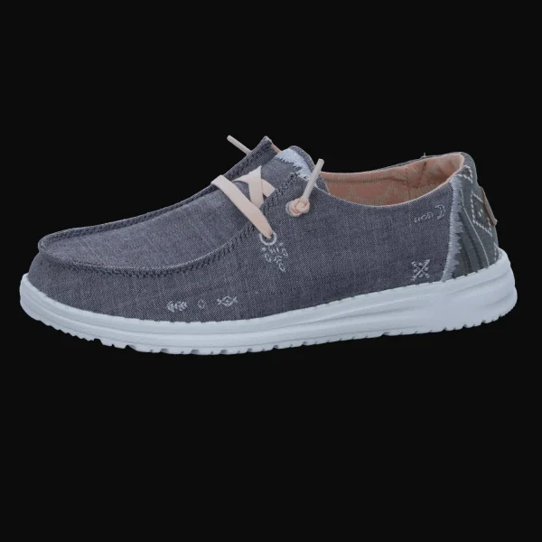 Sale Hey Dude Shoes Damenslipper Canvas grau