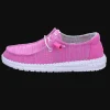 New Hey Dude Shoes Damenslipper Canvas pink