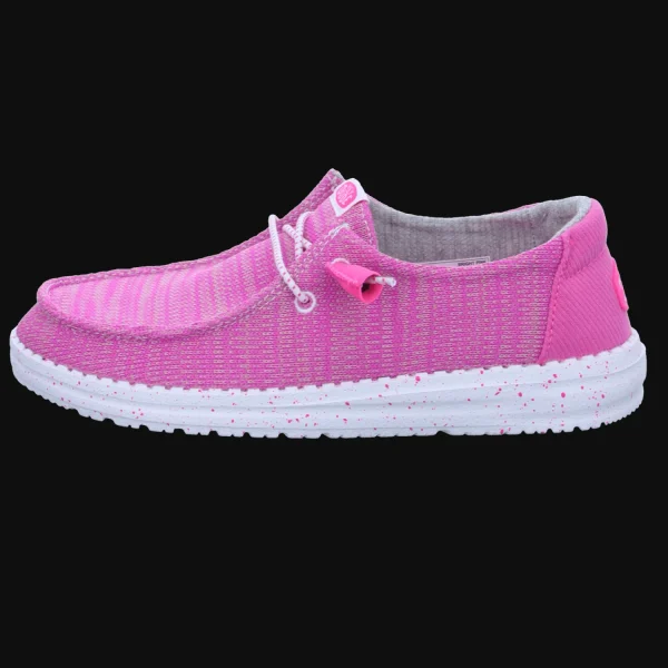 New Hey Dude Shoes Damenslipper Canvas pink