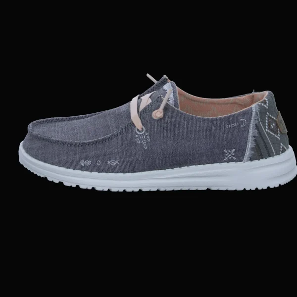 Sale Hey Dude Shoes Damenslipper Canvas grau