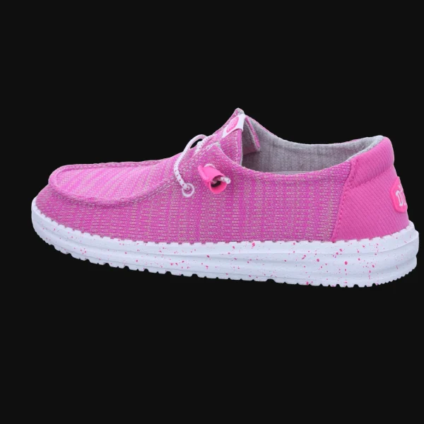 New Hey Dude Shoes Damenslipper Canvas pink
