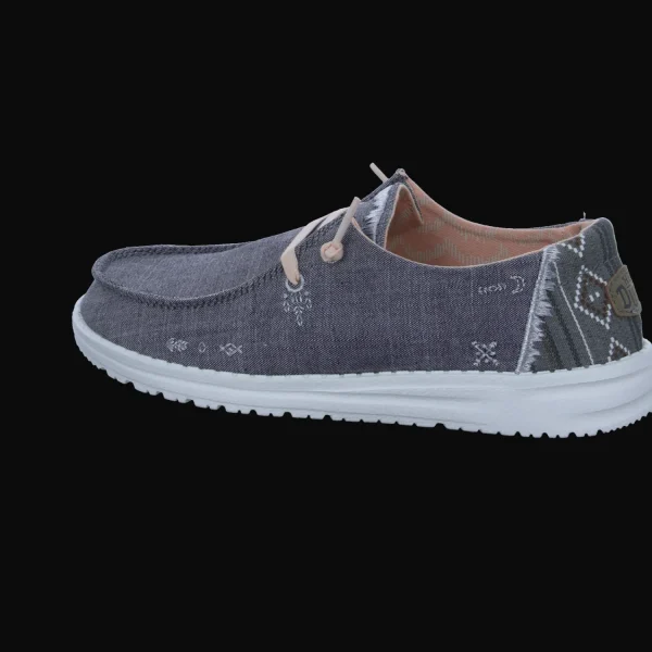 Sale Hey Dude Shoes Damenslipper Canvas grau