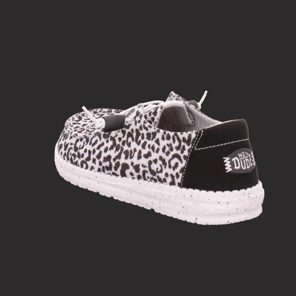 Fashion Schuh Heinrich Damenslipper Canvas schwarz-kombiniert