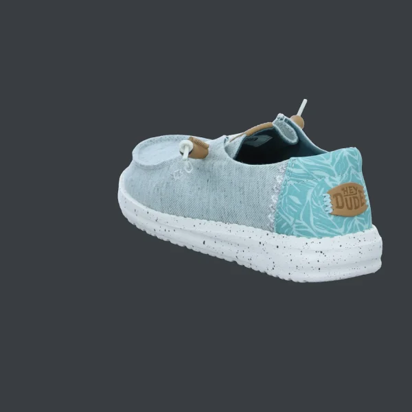 Discount Hey Dude Shoes Damenslipper Canvas blau