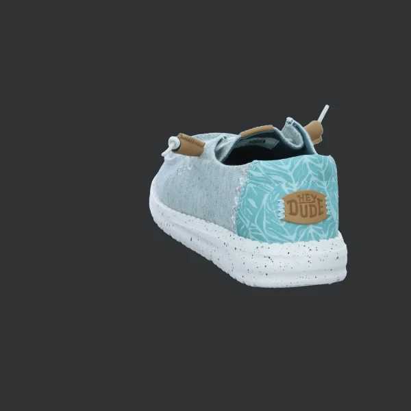 Discount Hey Dude Shoes Damenslipper Canvas blau