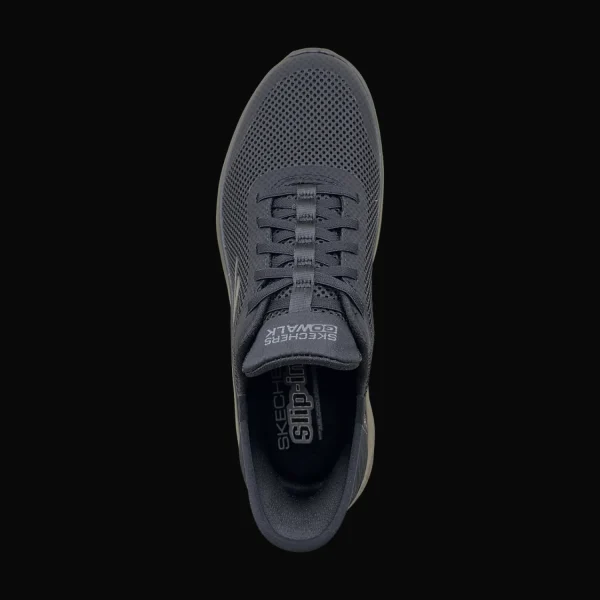 Hot Skechers Damenslipper sportiv schwarz