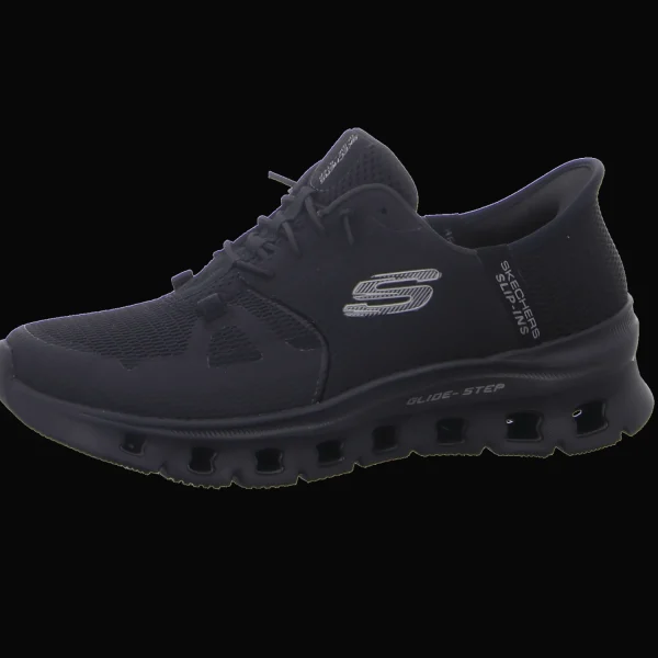Cheap Skechers Damenslipper sportiv schwarz