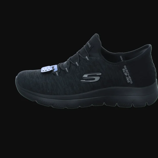 Clearance Skechers Damenslipper sportiv schwarz