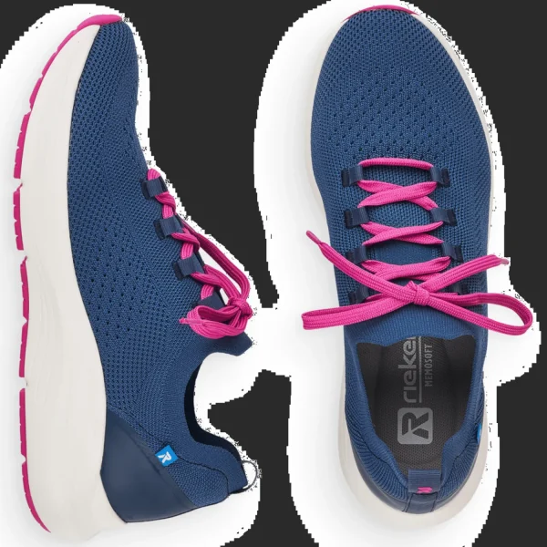 Hot Rieker Damenslipper sportiv Blau