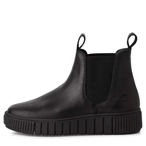 Fashion Tamaris Damenstiefel sportiv schwarz BLACK LEATHER