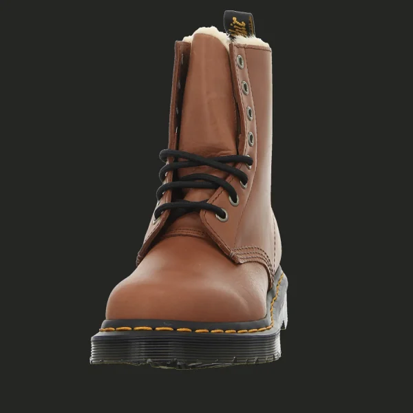 Cheap Dr. Martens Airwair Damenstiefel warm Mode saddle tan