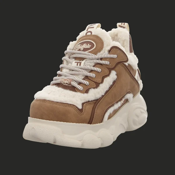 New Buffalo Damenstiefel warm Mode beige/browen