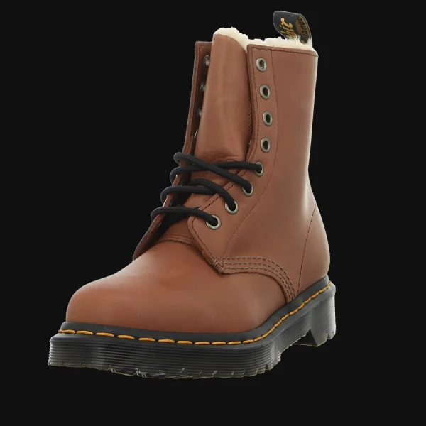 Cheap Dr. Martens Airwair Damenstiefel warm Mode saddle tan