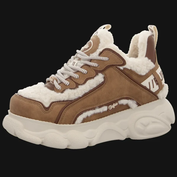 New Buffalo Damenstiefel warm Mode beige/browen