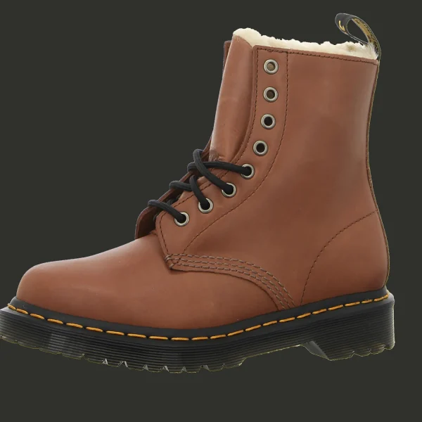 Cheap Dr. Martens Airwair Damenstiefel warm Mode saddle tan