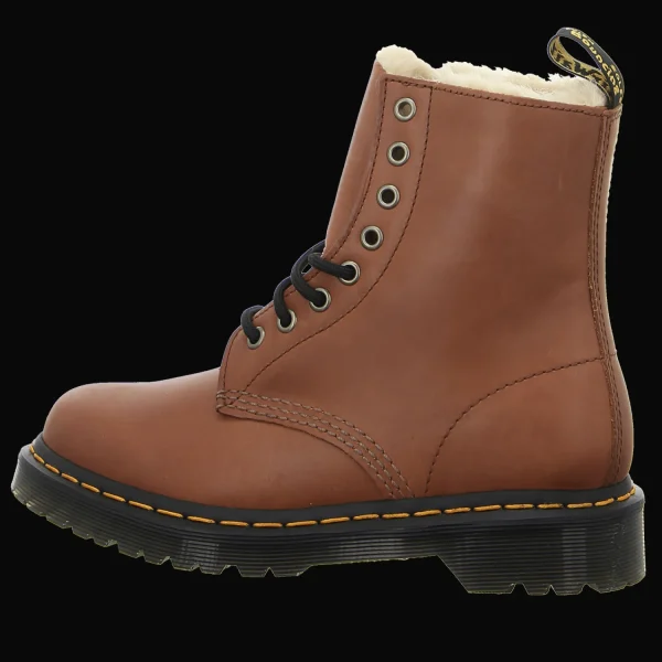 Cheap Dr. Martens Airwair Damenstiefel warm Mode saddle tan