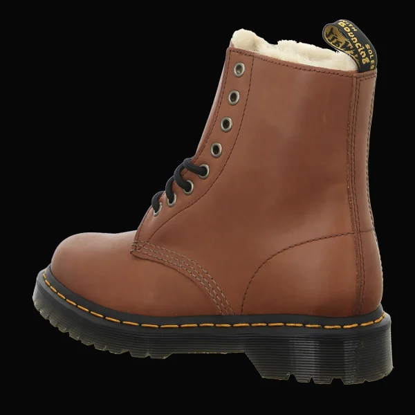 Cheap Dr. Martens Airwair Damenstiefel warm Mode saddle tan