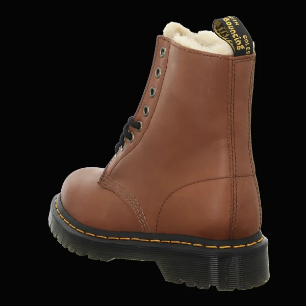 Cheap Dr. Martens Airwair Damenstiefel warm Mode saddle tan
