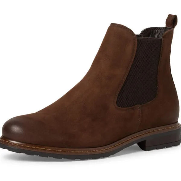 Hot Tamaris Damenstiefelette braun CHOCOLATE NUBUC