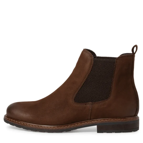 Hot Tamaris Damenstiefelette braun CHOCOLATE NUBUC