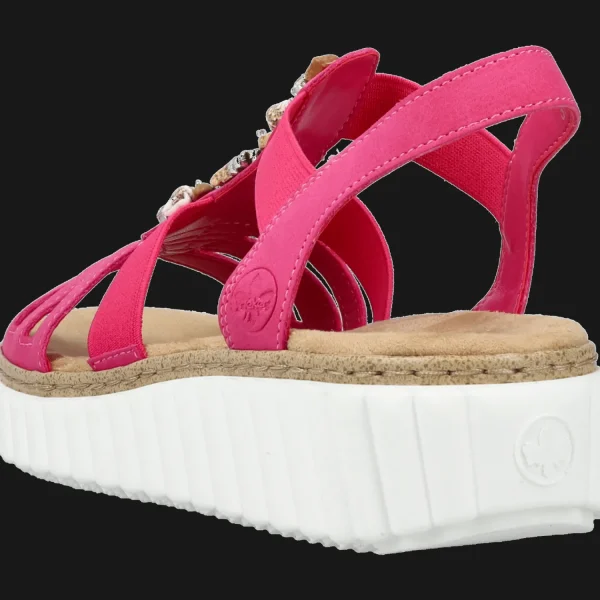 Clearance Rieker FSK Damen Sandalen rosa