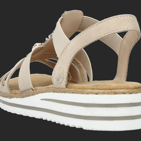 Sale Rieker FSK Damen Sandalen beige