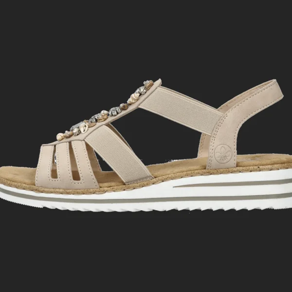 Sale Rieker FSK Damen Sandalen beige