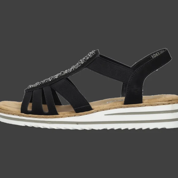 Hot Rieker FSK Damen Sandalen schwarz
