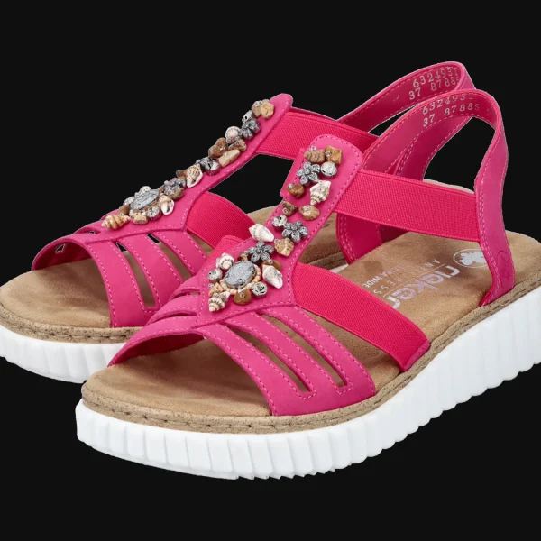 Clearance Rieker FSK Damen Sandalen rosa