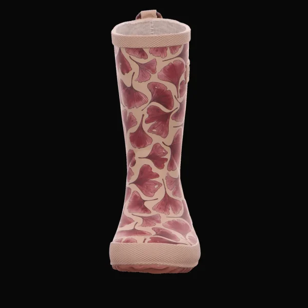 Outlet Bisgaard Gummistiefel kalt beige rot