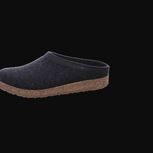 Discount Haflinger Herrenhauspantoffel d'grau