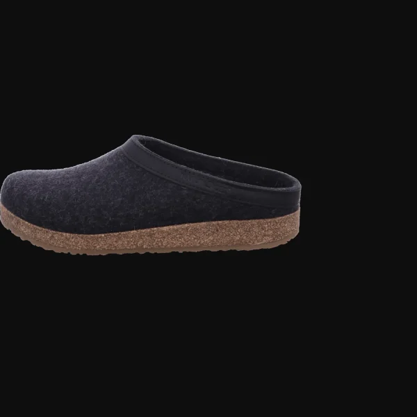 Discount Haflinger Herrenhauspantoffel d'grau